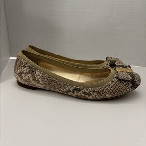 Kate Spade Snakeskin Patterned Ballet Flats size 8.5